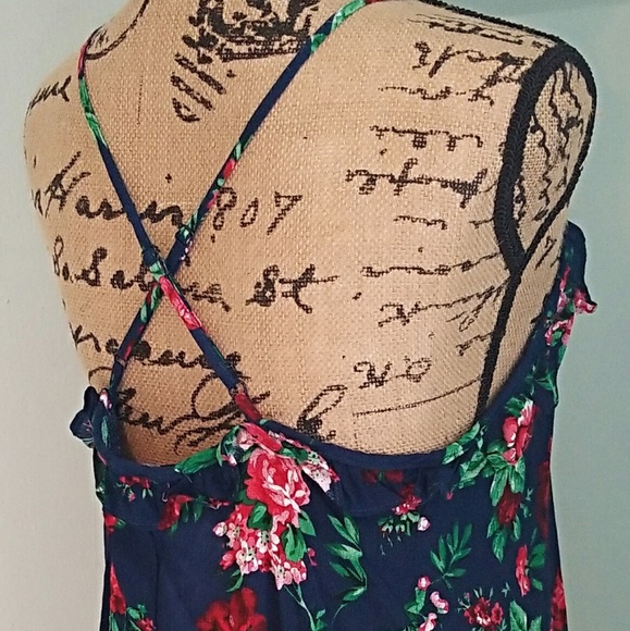Floral mini shift dress - Picture 4 of 5